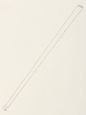 プラチナダイヤモンドフルーレットネックレス シルバー