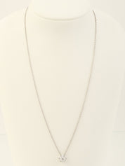 プラチナダイヤモンドフルーレットネックレス シルバー