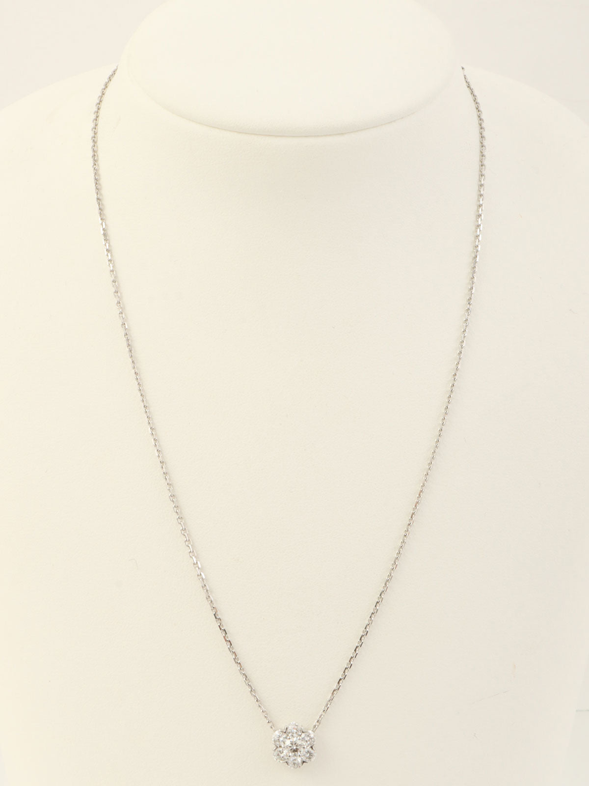 18KダイヤモンドフルーレットL シルバー