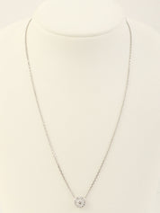 18KダイヤモンドフルーレットL シルバー