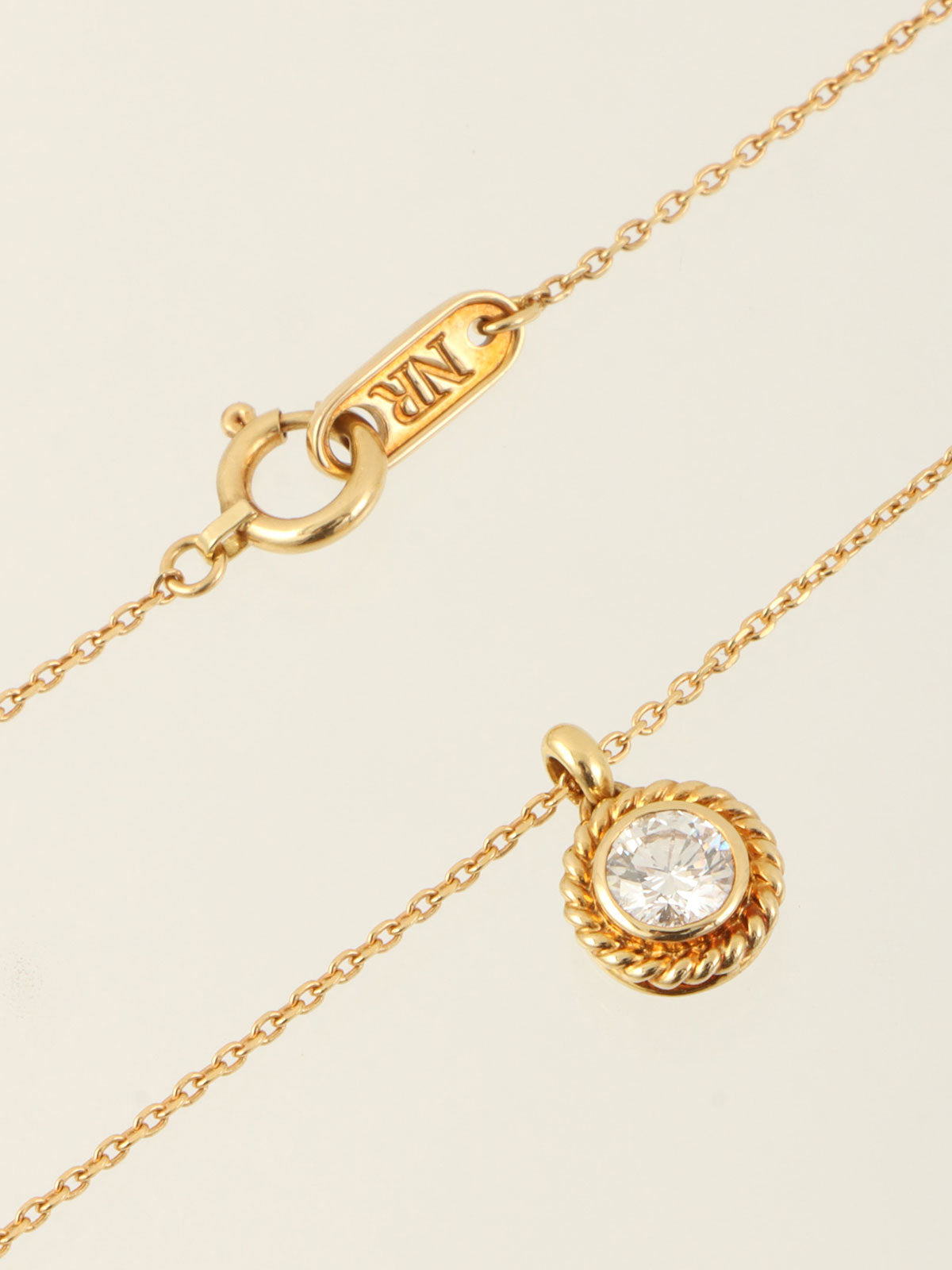 18Kダイヤモンドネックレス ゴールド