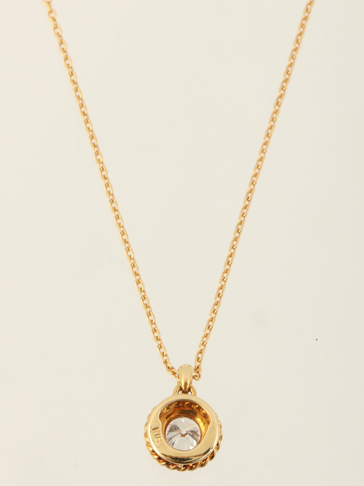 18Kダイヤモンドネックレス ゴールド