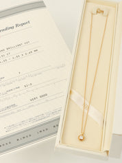 18Kダイヤモンドネックレス ゴールド