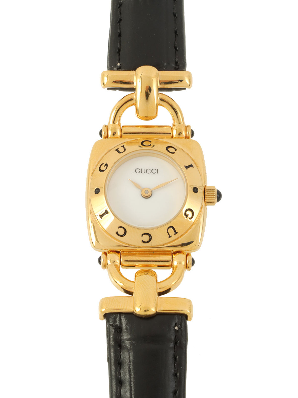 Horsebit Logo Face Watch Gold/Black