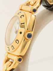 Horsebit Logo Face Watch Gold/Black