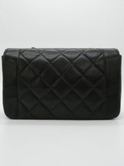 1997 Diana Flap Chain Bag 22cm Black