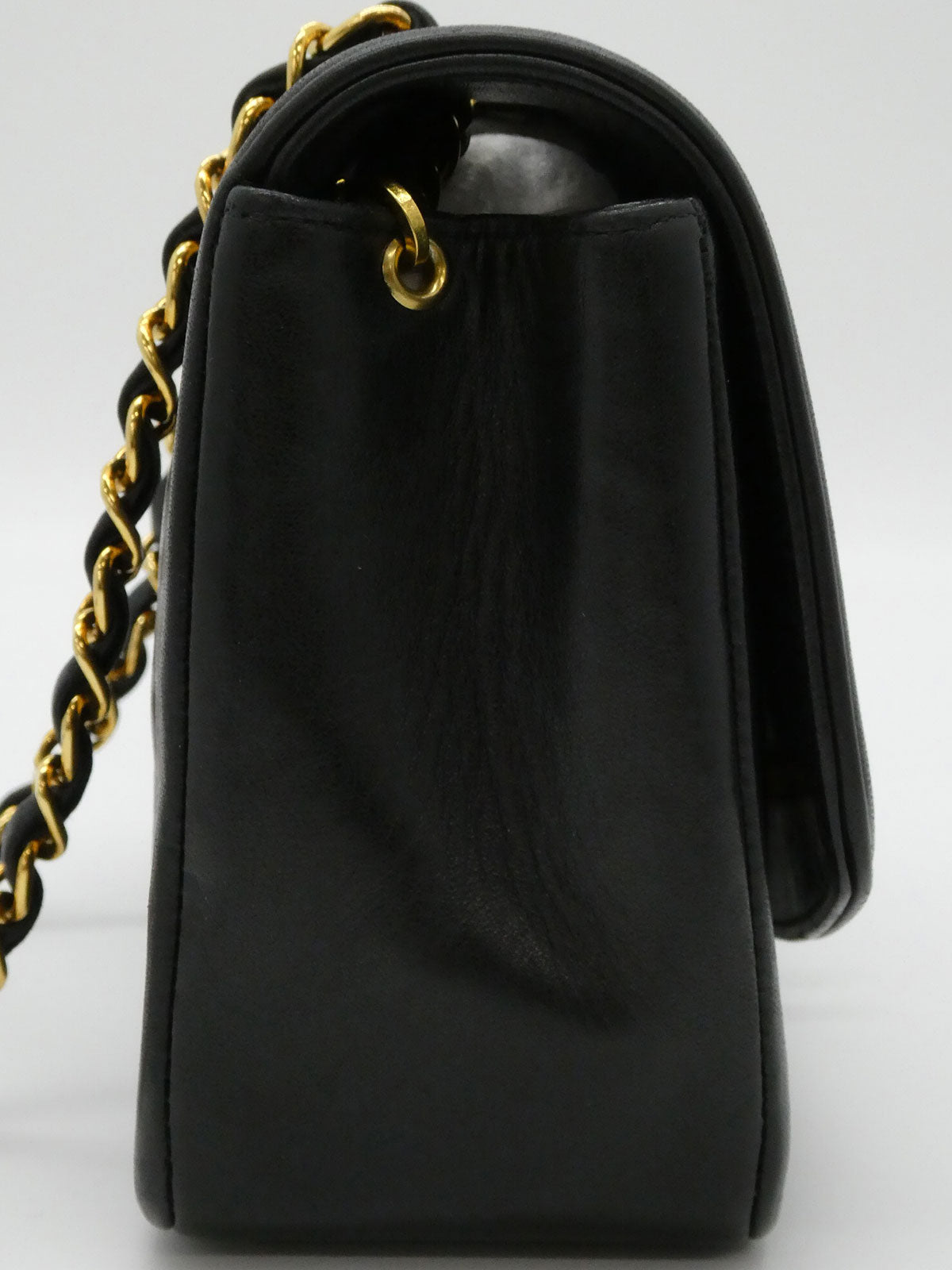 1997 Diana Flap Chain Bag 22cm Black