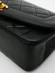 1997年頃製 ダイアナフラップチェーンバッグ22cm ブラック