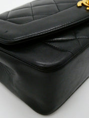 1997 Diana Flap Chain Bag 22cm Black