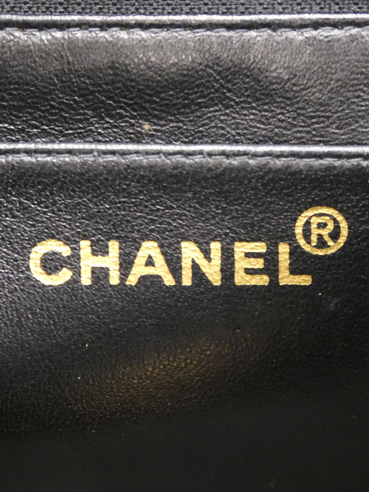 1997年頃製 ダイアナフラップチェーンバッグ22cm ブラック