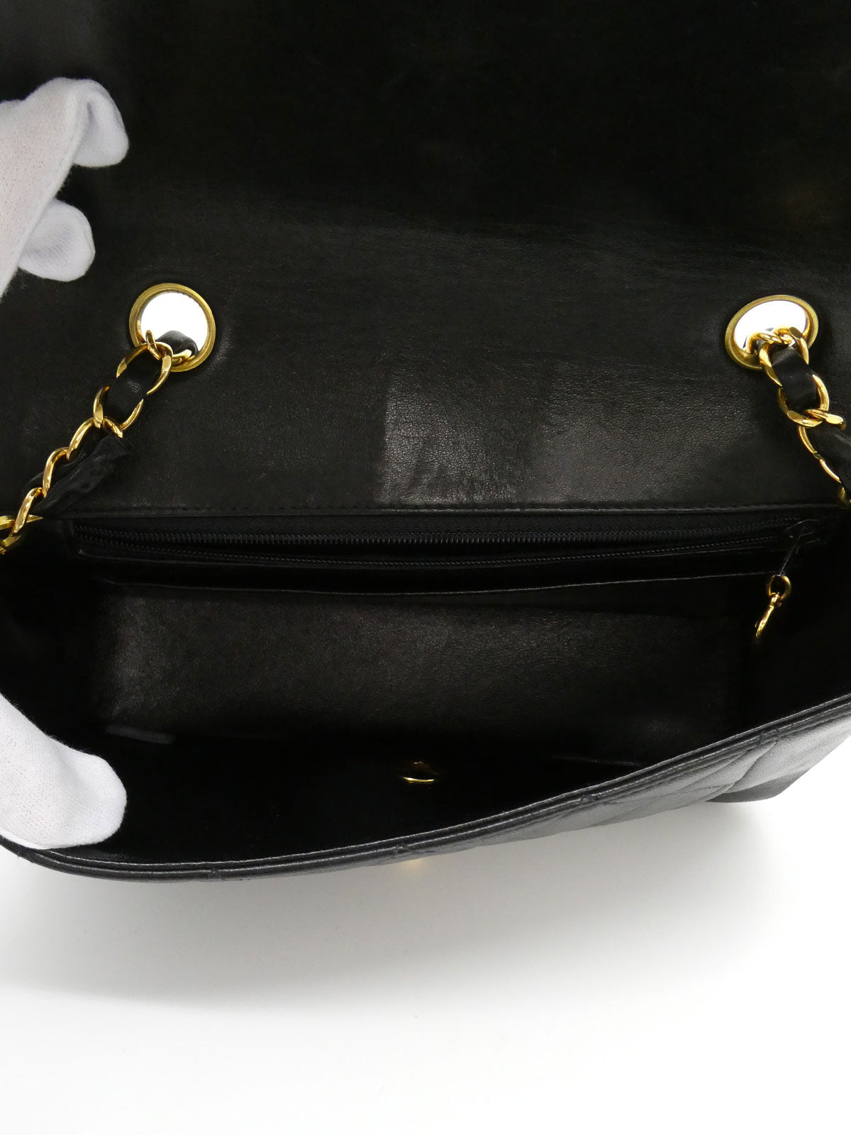 1997 Diana Flap Chain Bag 22cm Black