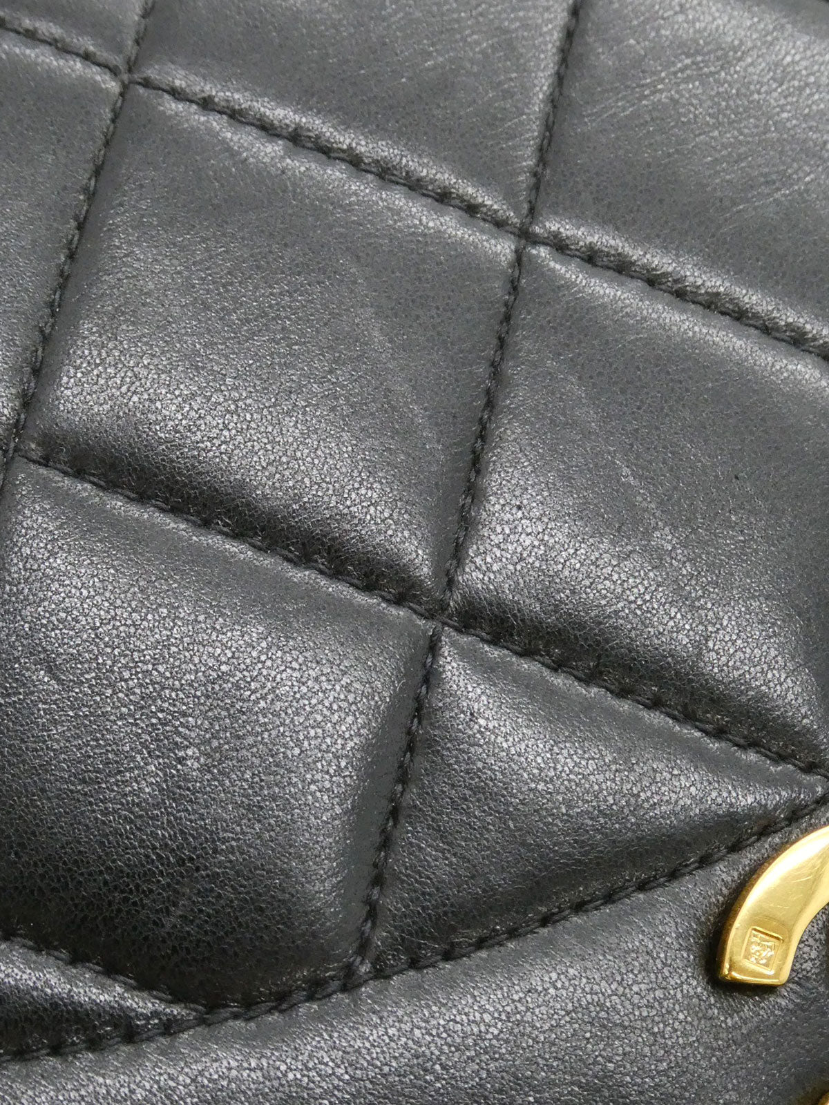 1997 Diana Flap Chain Bag 22cm Black