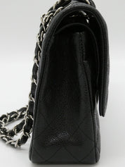 2008年頃製 キャビアスキンクラシックフラップチェーンバッグ25cm ブラック