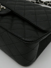 2008年頃製 キャビアスキンクラシックフラップチェーンバッグ25cm ブラック