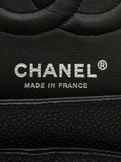 2008年頃製 キャビアスキンクラシックフラップチェーンバッグ25cm ブラック