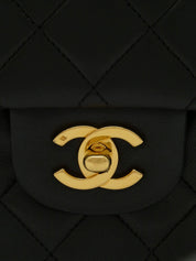 1990's Classic Flap Chain Bag 25cm Black