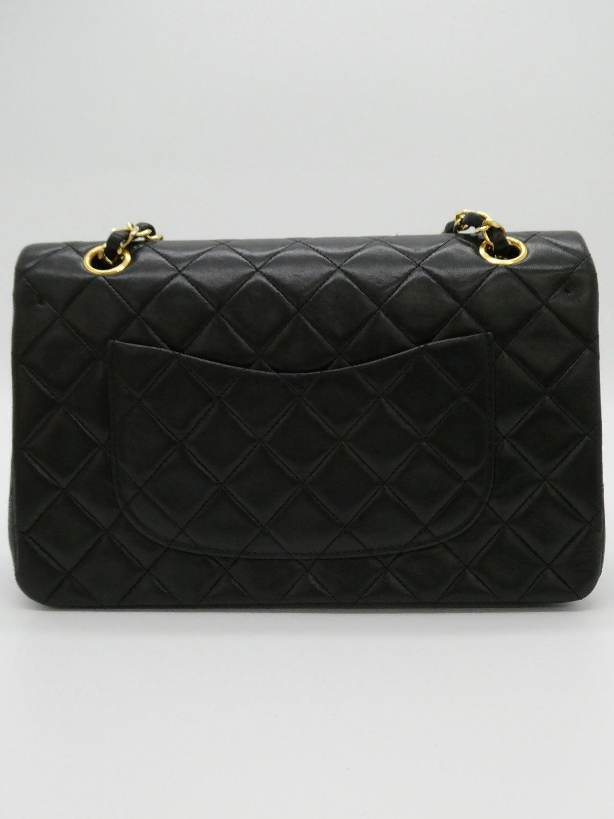 1990's Classic Flap Chain Bag 25cm Black