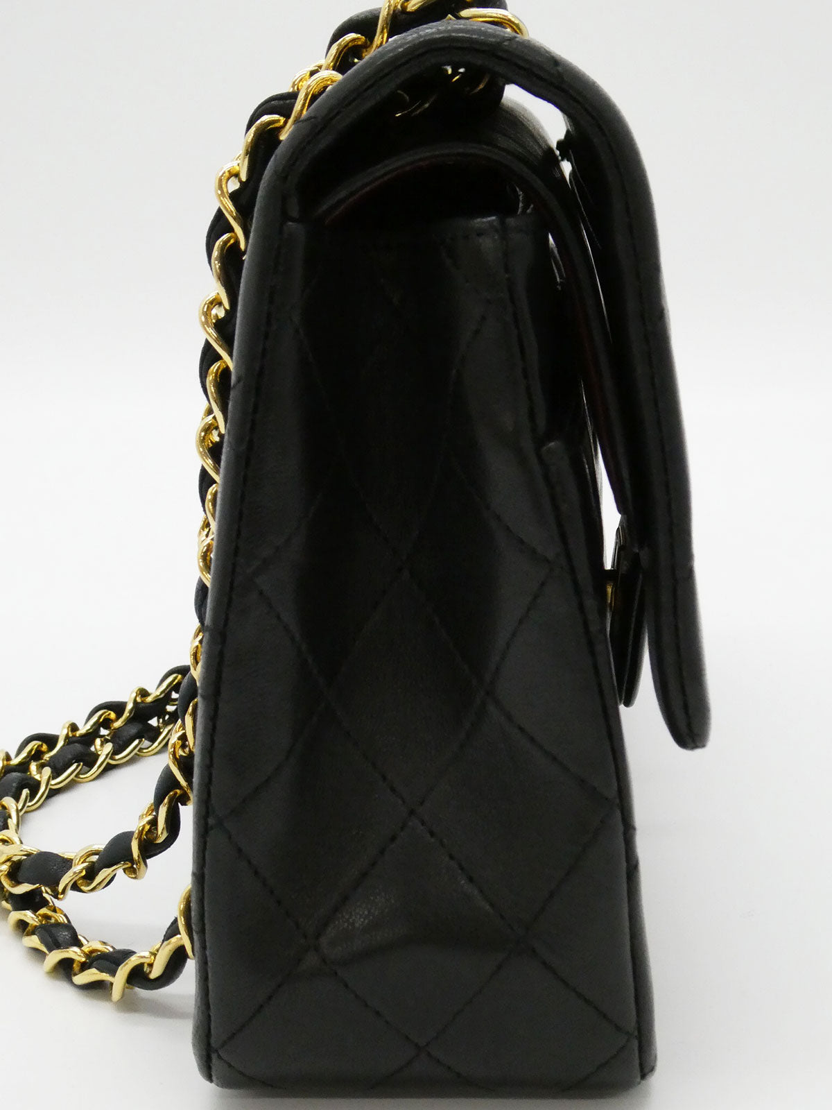 1990's Classic Flap Chain Bag 25cm Black