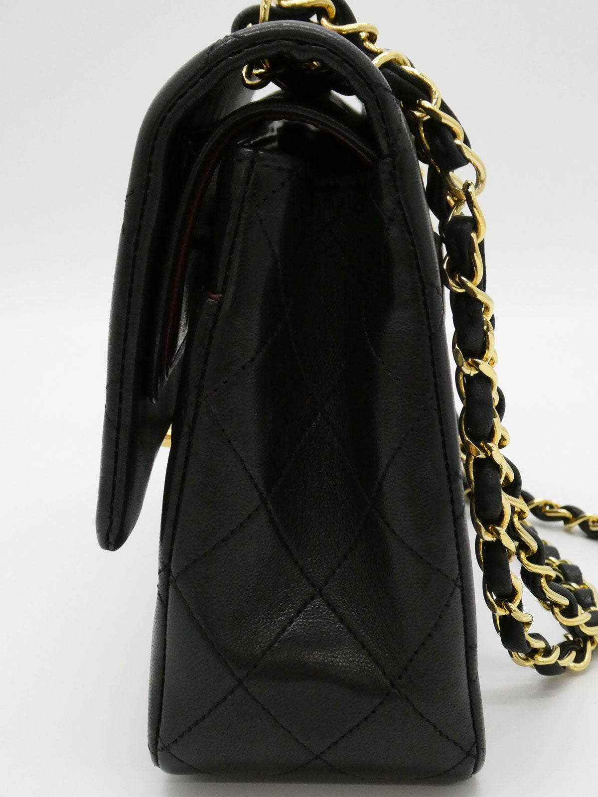1990's Classic Flap Chain Bag 25cm Black