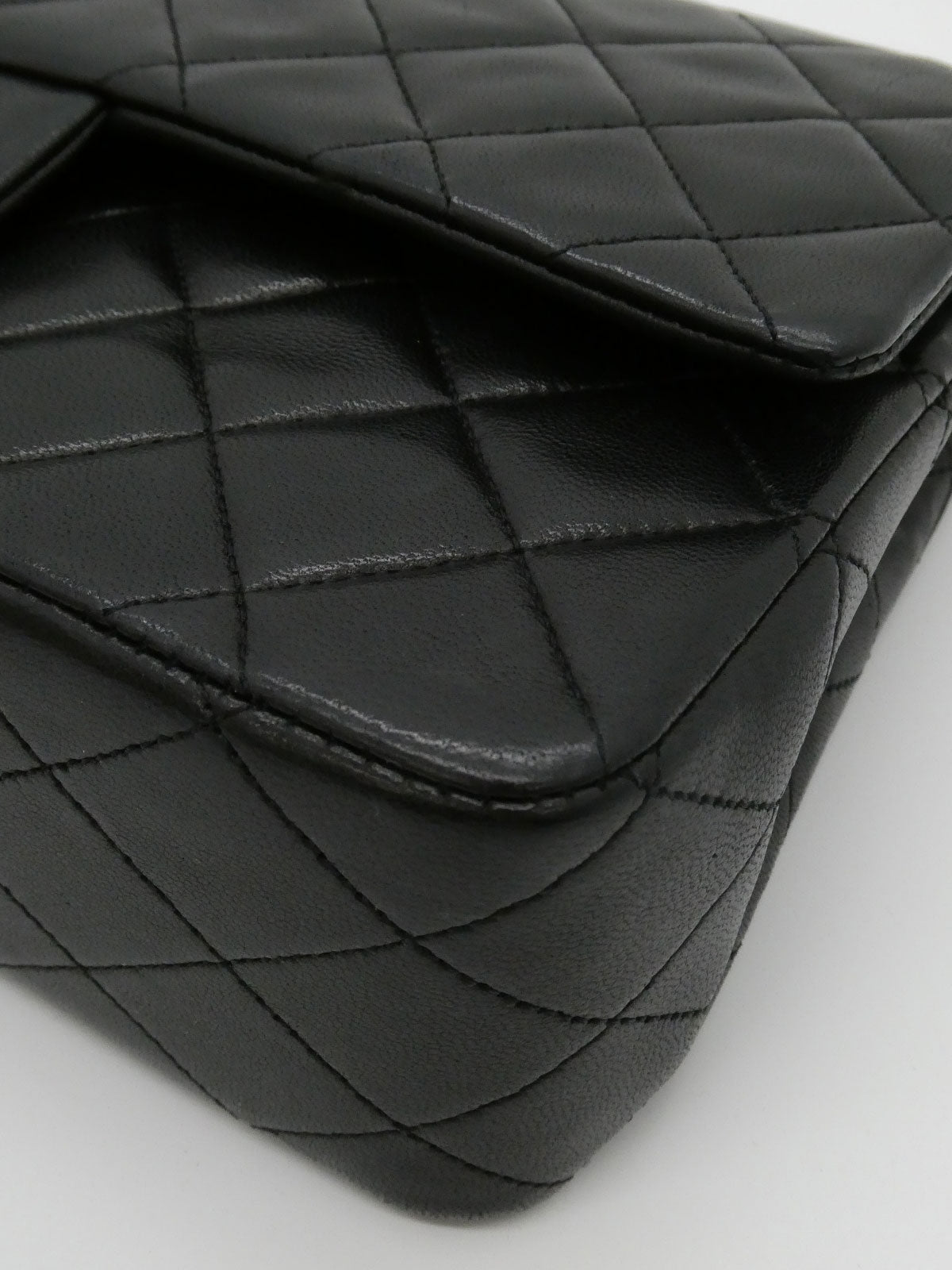 1990's Classic Flap Chain Bag 25cm Black