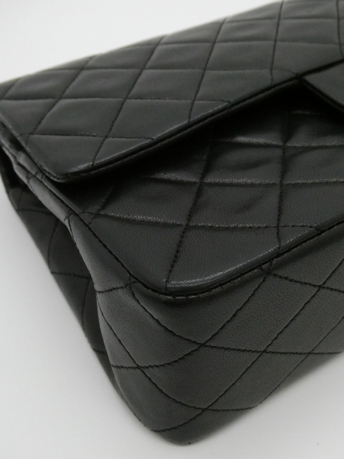 1990's Classic Flap Chain Bag 25cm Black