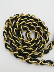 1990's Classic Flap Chain Bag 25cm Black