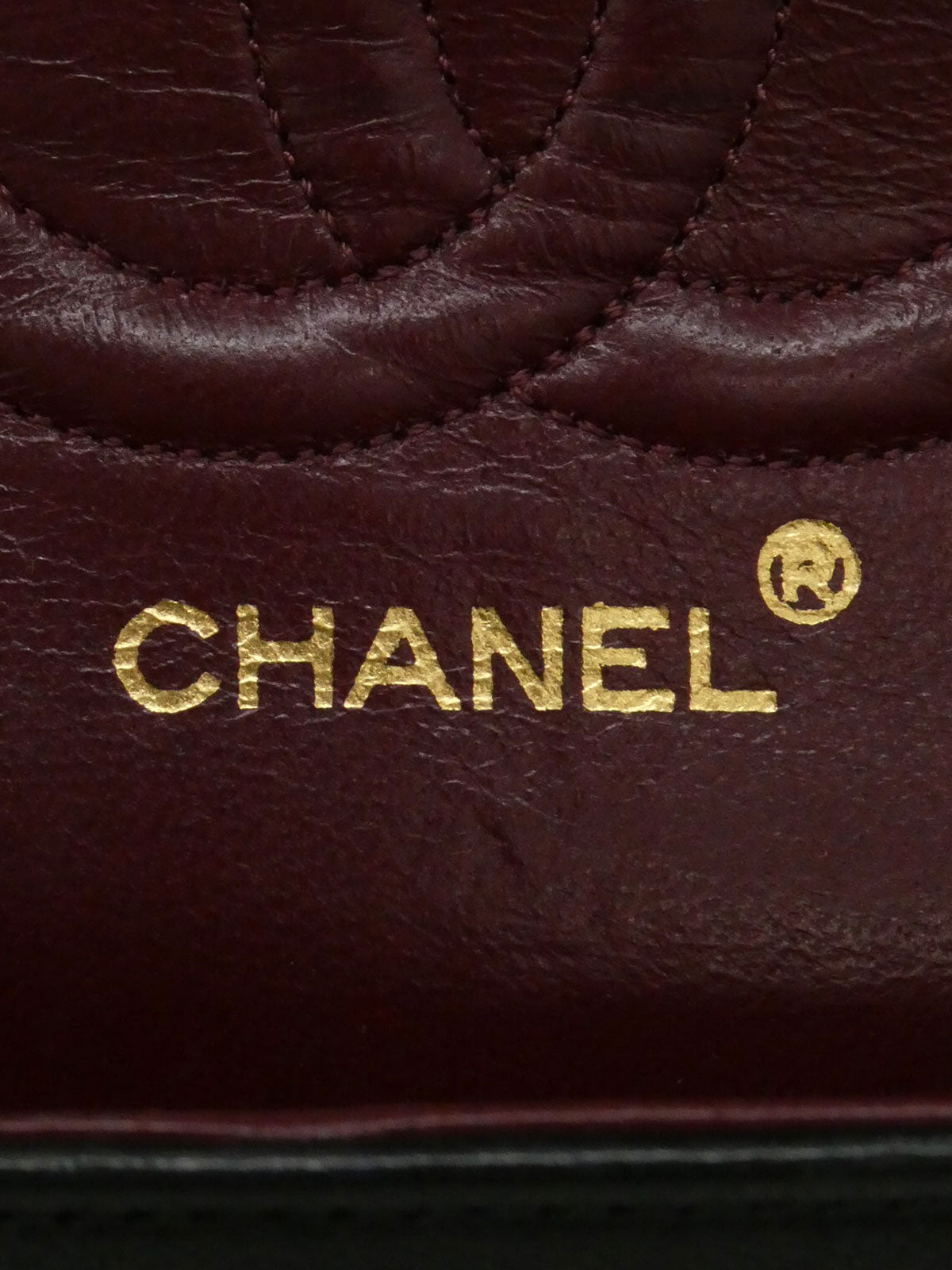 1990's Classic Flap Chain Bag 25cm Black