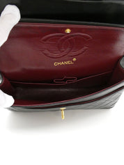 1990's Classic Flap Chain Bag 25cm Black