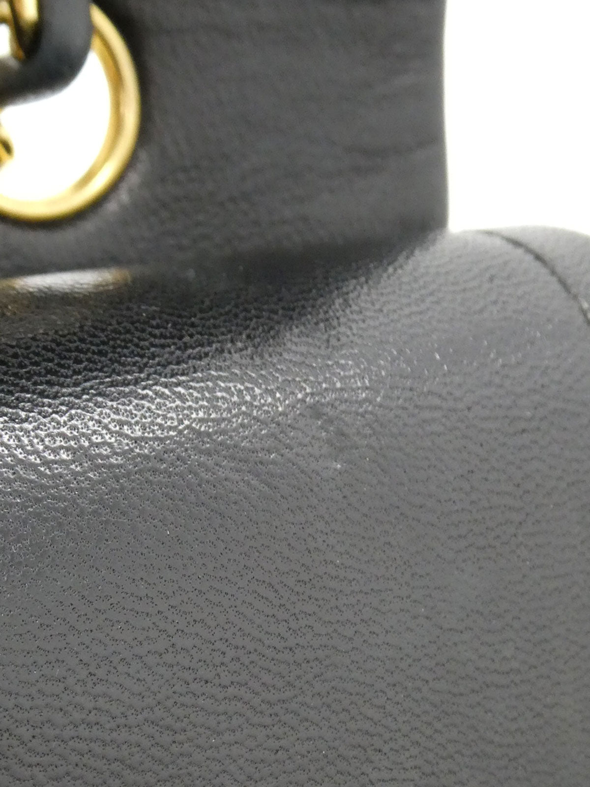 1990's Classic Flap Chain Bag 25cm Black