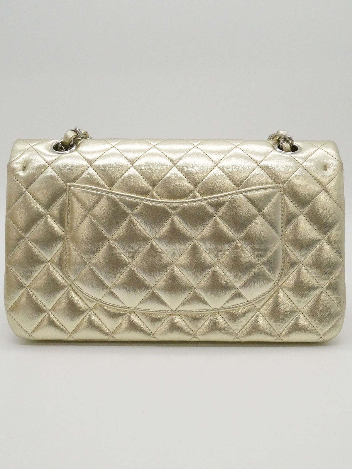 2003 Classic Flap Chain Bag 25cm Metallic Gold