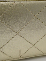 2003年頃製 クラシックフラップチェーンバッグ25cm メタリックゴールド