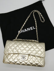 2003 Classic Flap Chain Bag 25cm Metallic Gold