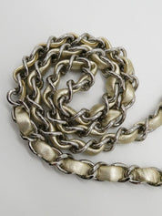 2003年頃製 クラシックフラップチェーンバッグ25cm メタリックゴールド