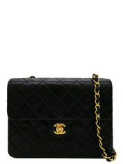 1992年頃製 スクエアクラシックフラップチェーンバッグ ブラック