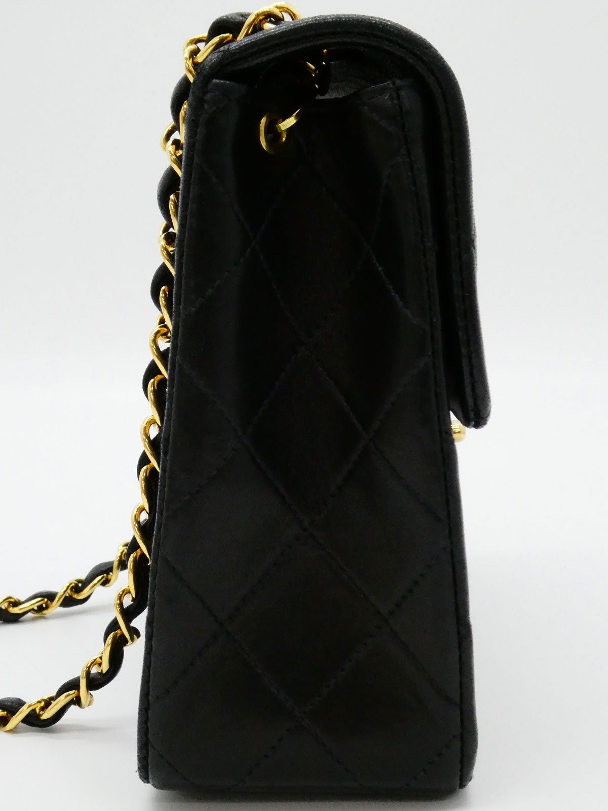 1992年頃製 スクエアクラシックフラップチェーンバッグ ブラック