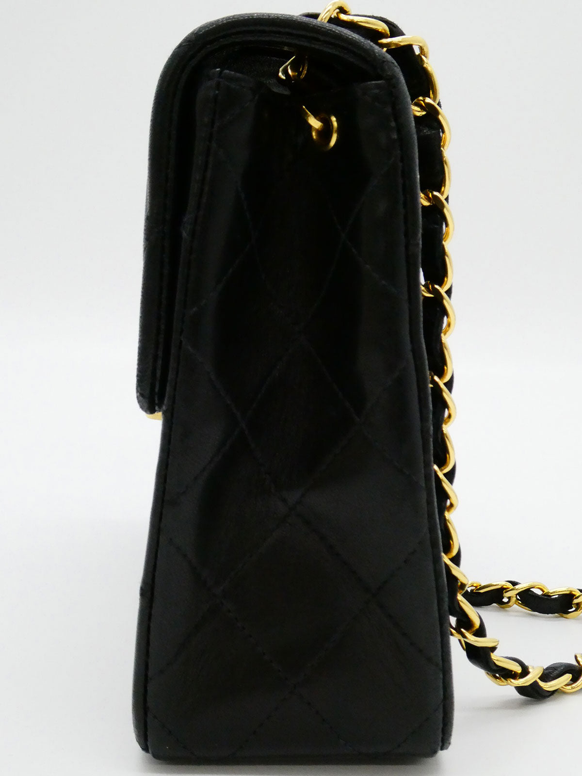 1992年頃製 スクエアクラシックフラップチェーンバッグ ブラック