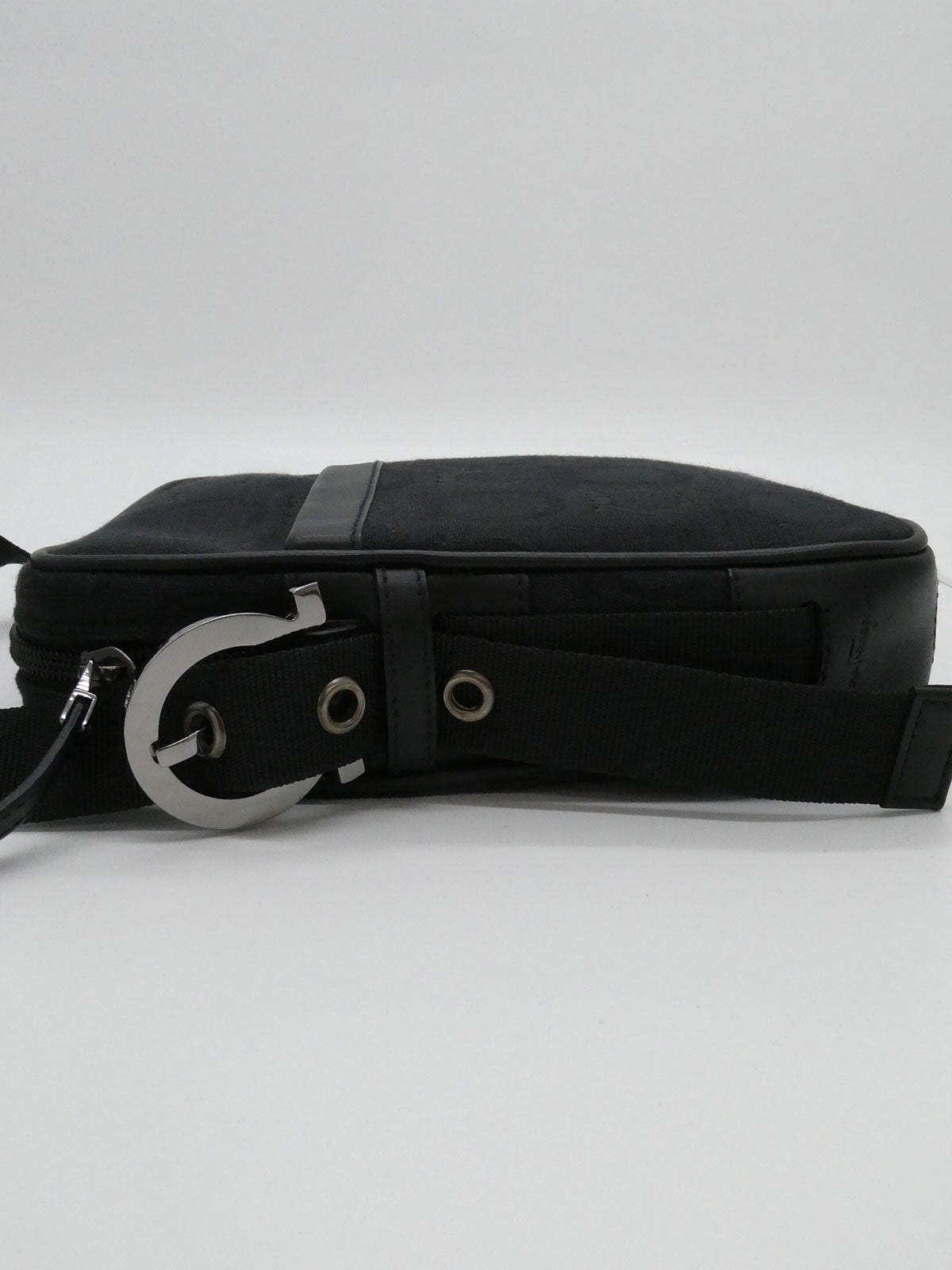 ガンチーニパターンショルダーバッグ ブラック