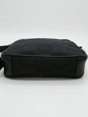 ガンチーニパターンショルダーバッグ ブラック