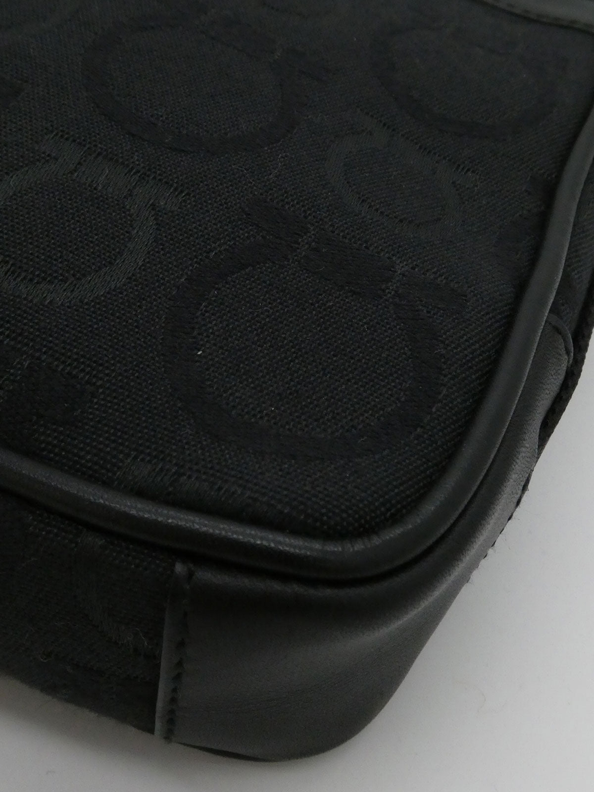 ガンチーニパターンショルダーバッグ ブラック