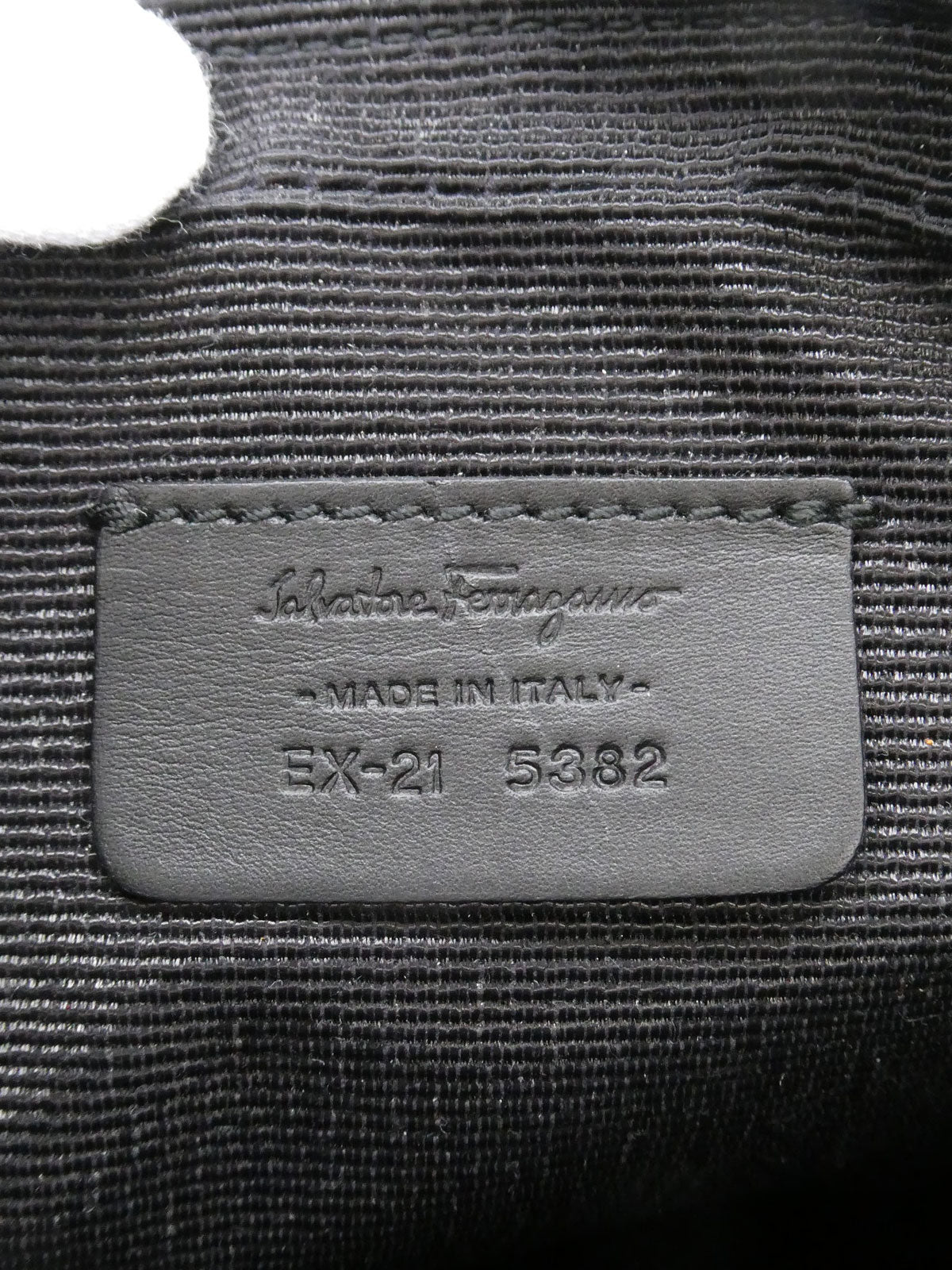 ガンチーニパターンショルダーバッグ ブラック