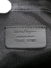 ガンチーニパターンショルダーバッグ ブラック