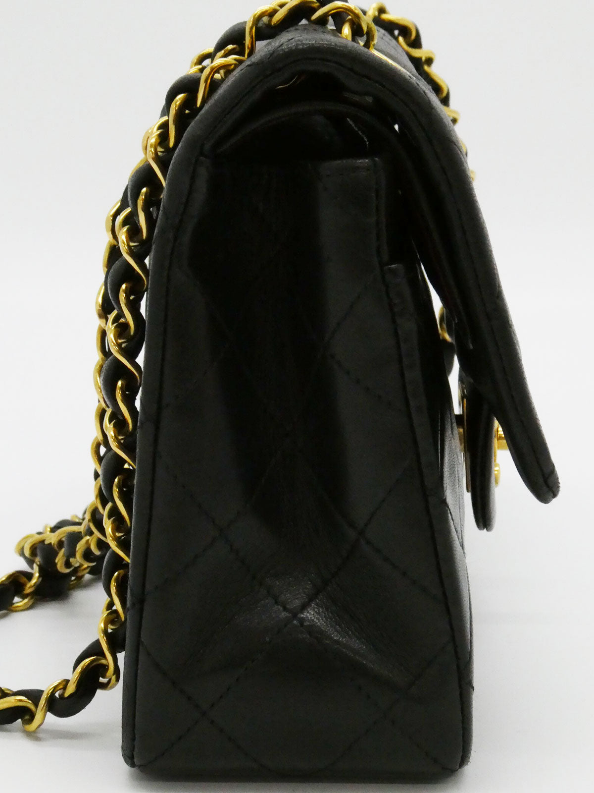 1992年頃製 クラシックフラップチェーンバッグ23cm ブラック