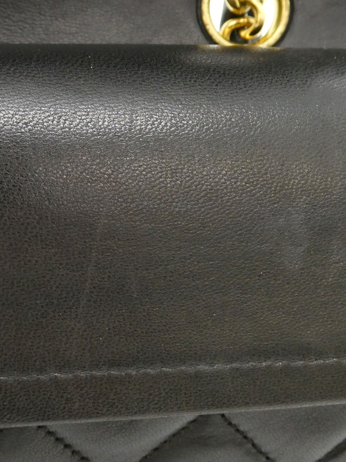 1992年頃製 クラシックフラップチェーンバッグ23cm ブラック