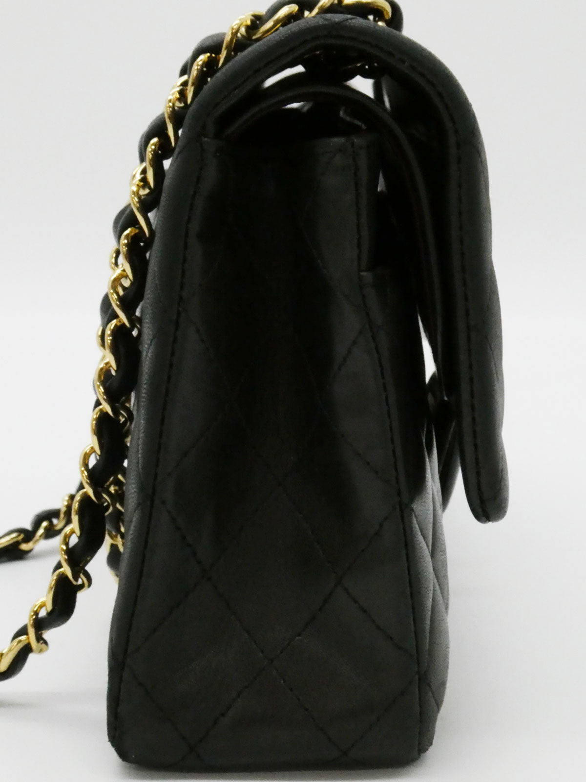 2012年頃製 クラシックフラップチェーンバッグ25cm ブラック