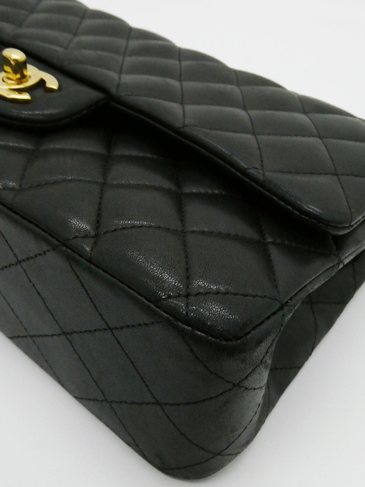 2012年頃製 クラシックフラップチェーンバッグ25cm ブラック