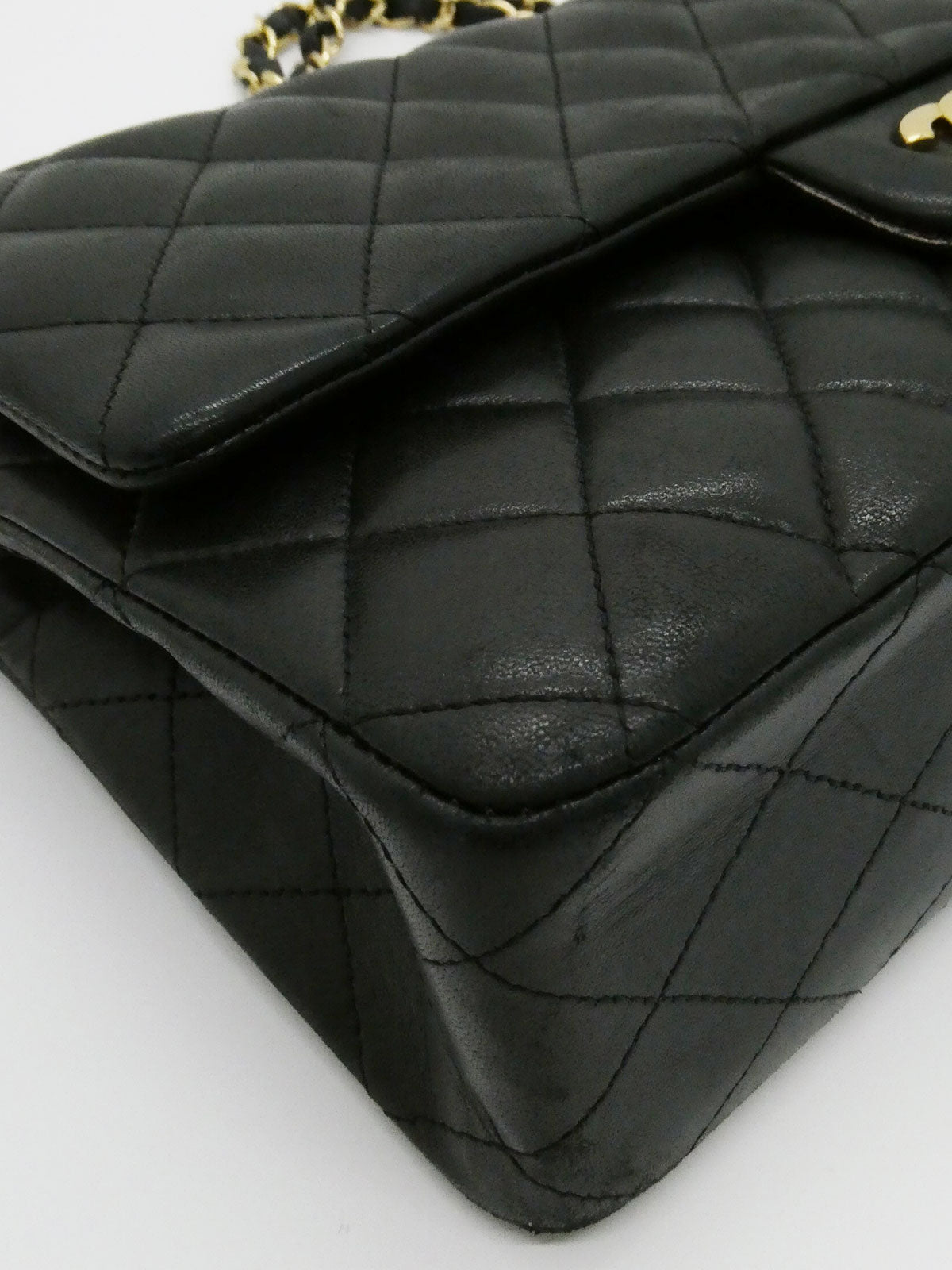 2012年頃製 クラシックフラップチェーンバッグ25cm ブラック
