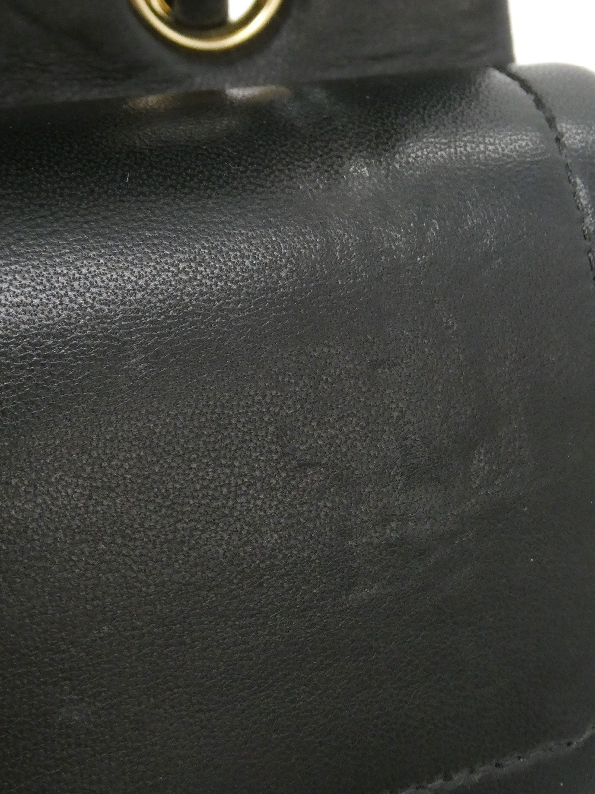 2012年頃製 クラシックフラップチェーンバッグ25cm ブラック