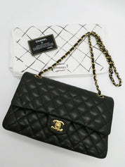 2012年頃製 クラシックフラップチェーンバッグ25cm ブラック