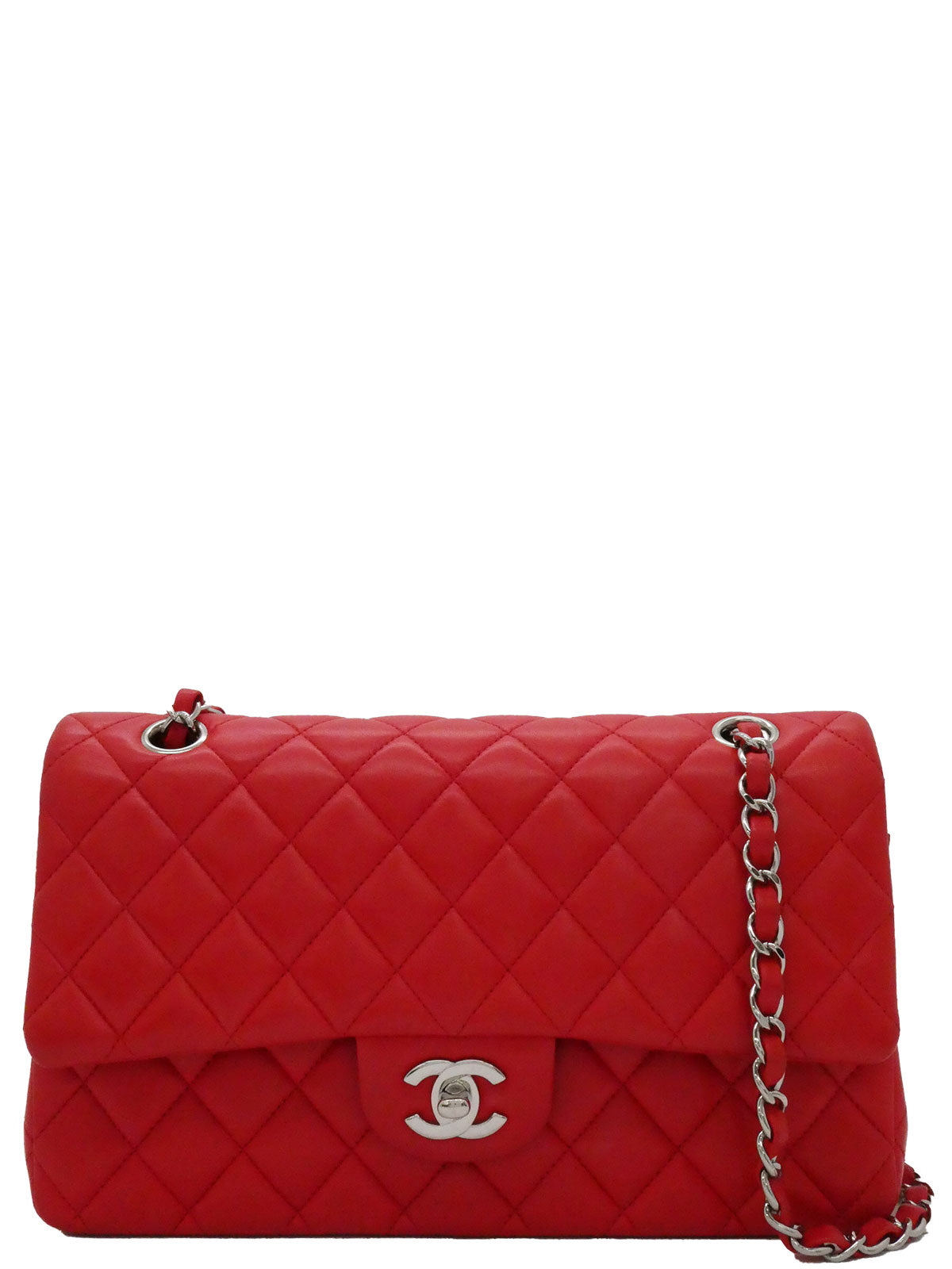 2016 Classic Flap Chain Bag 25cm Red
