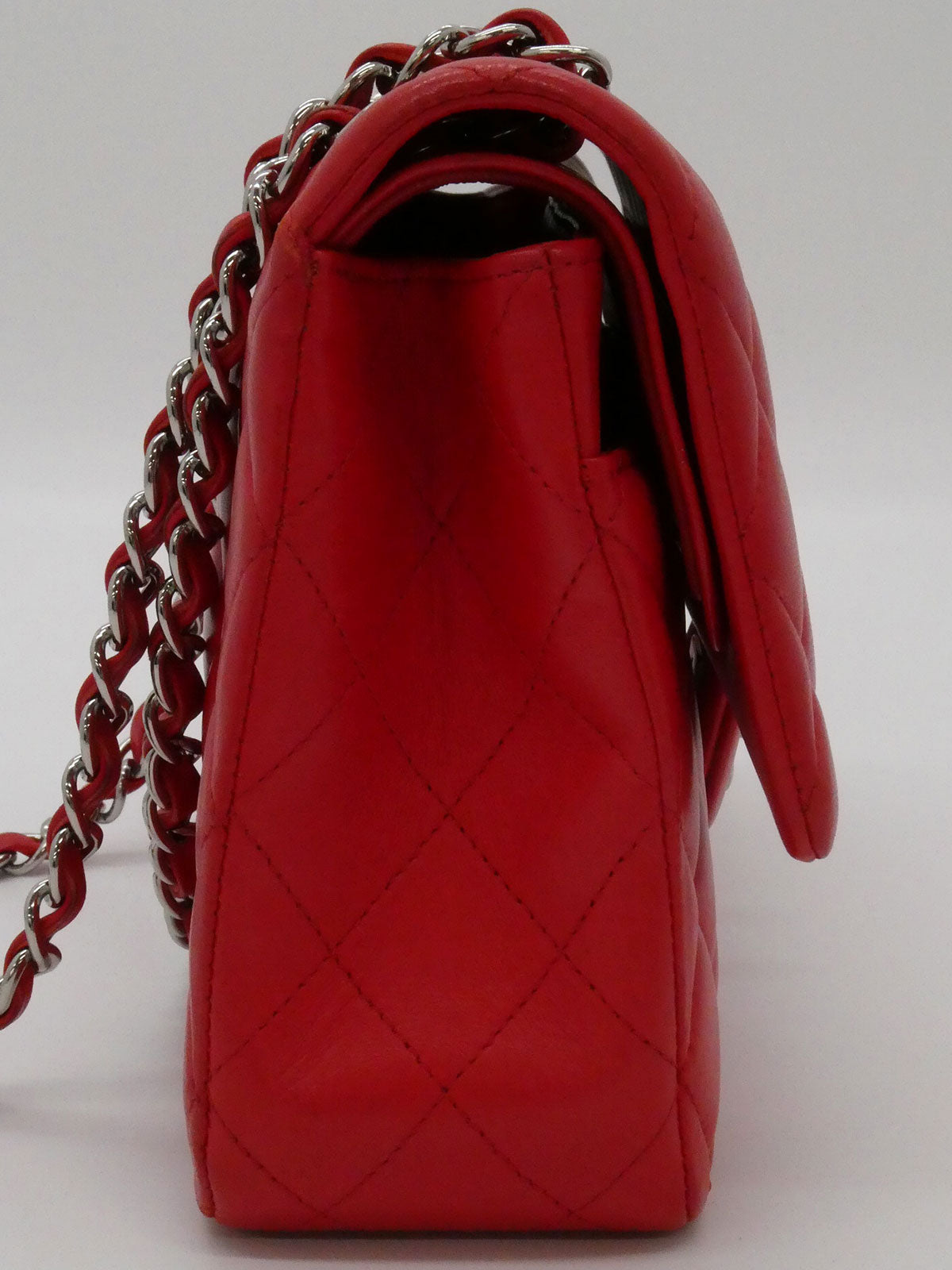 2016 Classic Flap Chain Bag 25cm Red